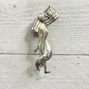 Eric Originals 2007-2008 Silver Tone Music Theme Person Pendant Brooch Pin